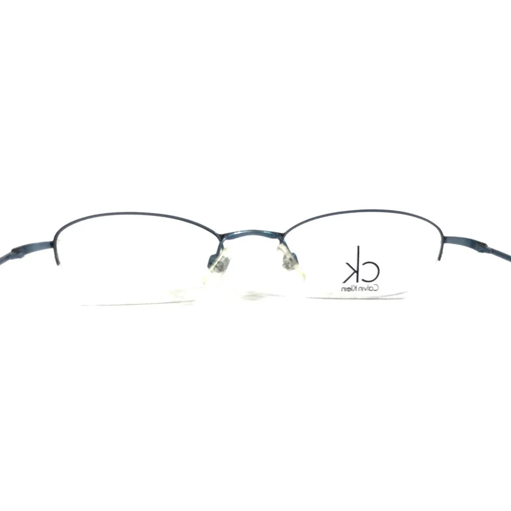 Calvin Klein Eyeglasses Frames ck5101 002 Black Ice Blue Oval Half Rim 50-19-140